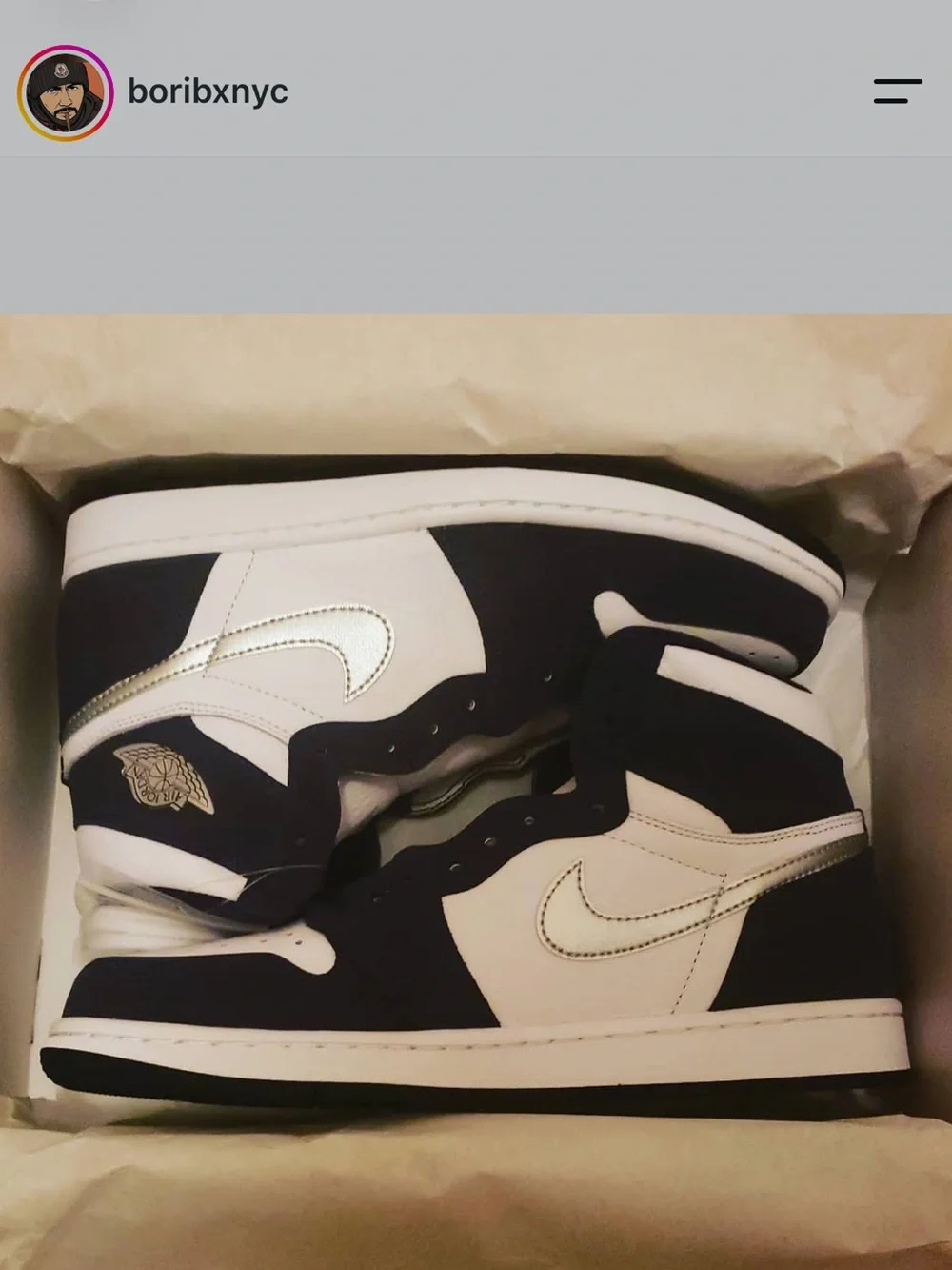 Nike Air Jordan 1 Mid Sneakers - Black, White & Metallic Silver